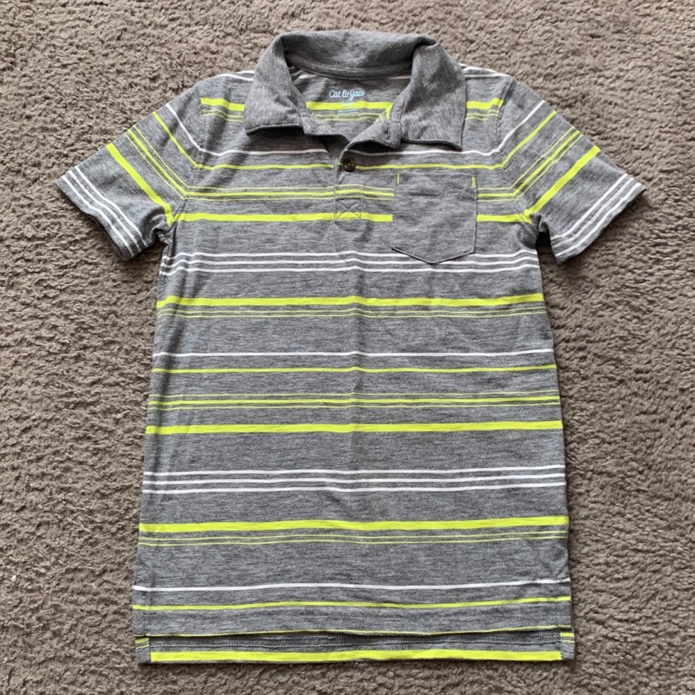 Cat & Jack Striped Polo Shirt